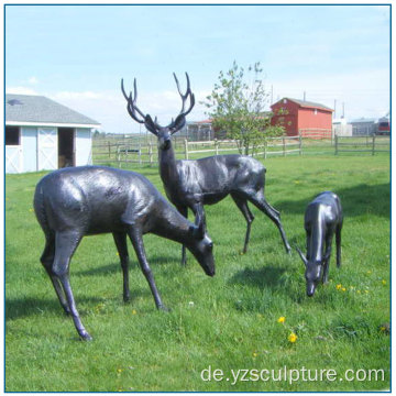 Messing Hirsch Familie Skulptur Zu Verkaufen